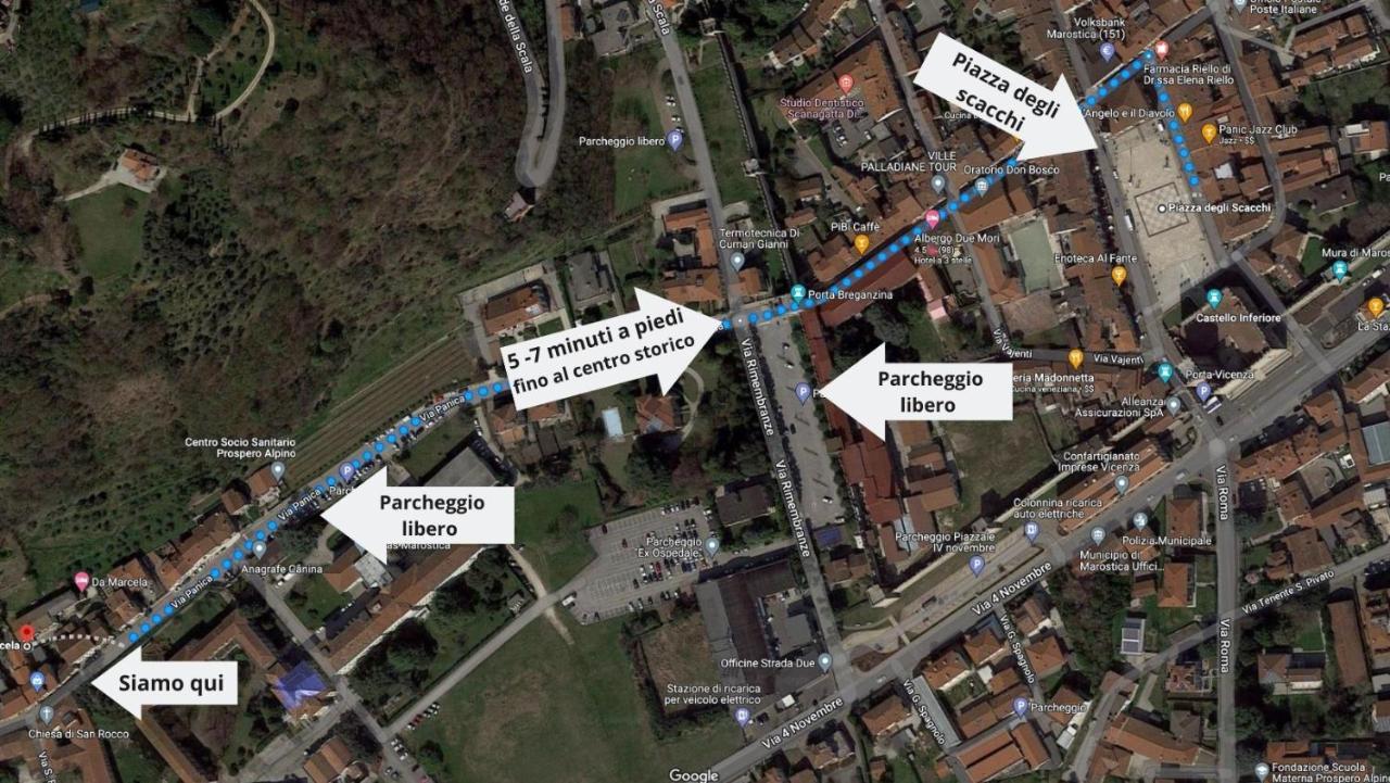 Da Marcella 1 Leilighet Marostica Eksteriør bilde